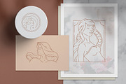 Line art women illustrations set, a Healthcare Illustration by Vasya Kobelev (Thumbnail 5 of 11)