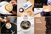 Hint of Coffee Instagram pack, a Social Media Template by Social Templates (Thumbnail 3 of 5)