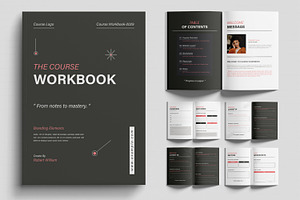 The Course Workbook Template Layout, a Brochure Template by MightyDesign