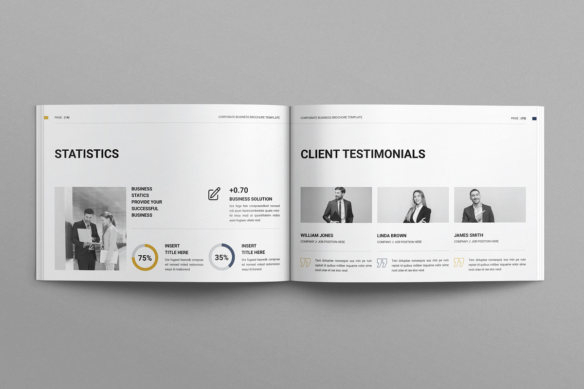 Business Brochure Template Landscape, a Brochure Template by E-Type (Photo 6 of 7)