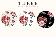 Watercolor-Roses and peonies flowers, a Graphic by Kay Art Designs (Thumbnail 5 of 10)