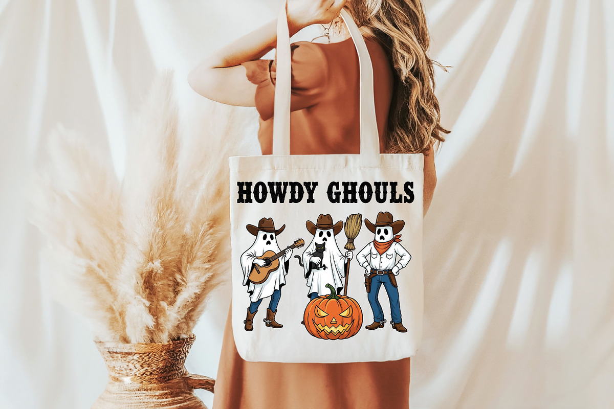 Howdy Ghouls Png, Ghost Halloween PN, an Illustration by DreamCafeArt (Photo 4 of 7)