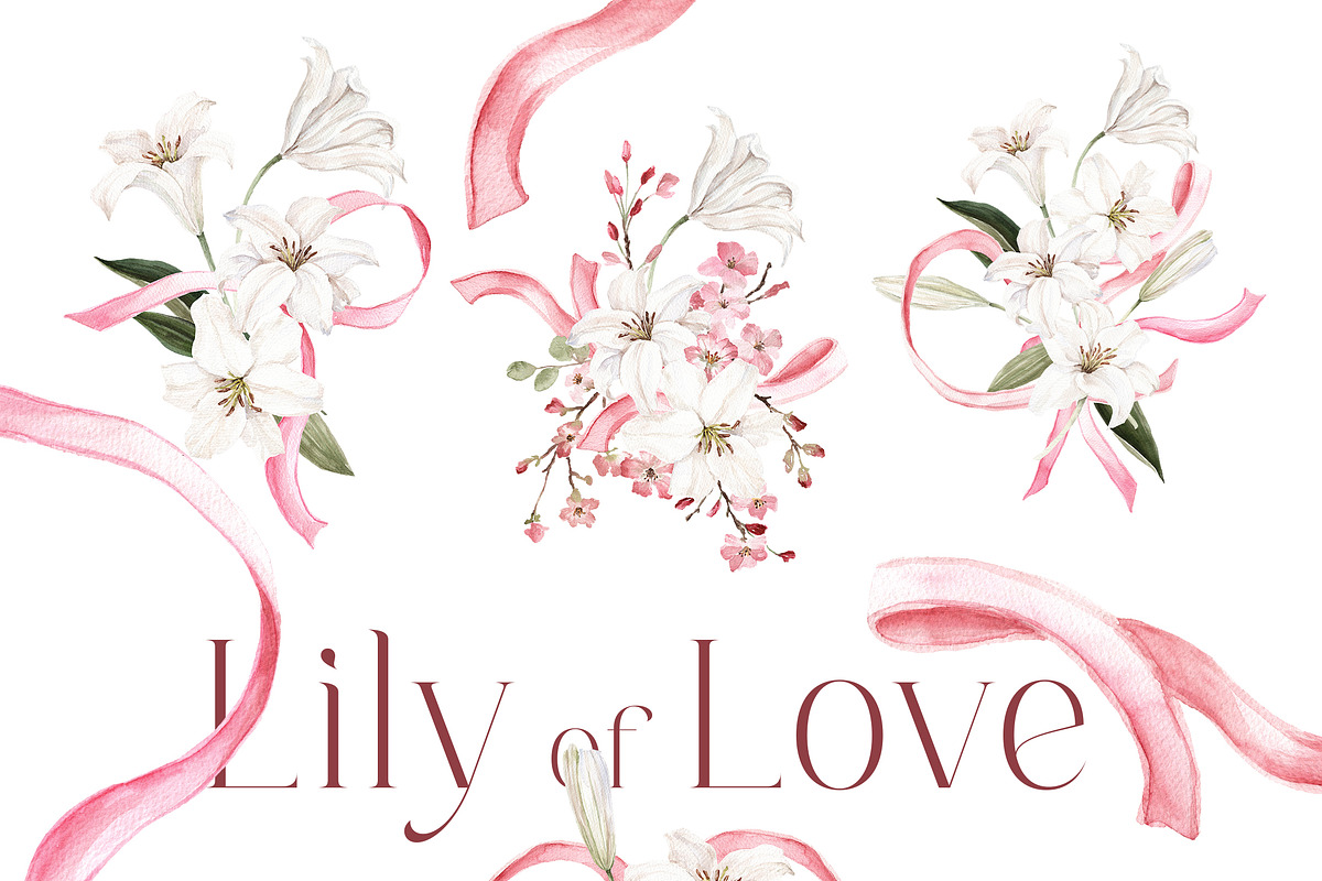 Watercolor Flower - Lily of LOVE, a Decorative Illustration by Beigetime (Photo 11 of 15)
