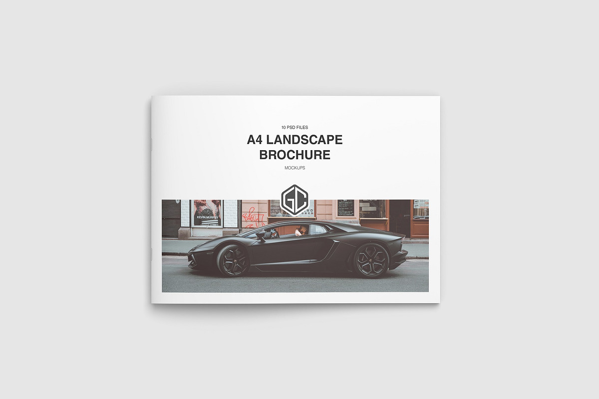 A4 Landscape Brochure Mockup, a Books & Magazine Mockup by graphiccrew (Photo 4 of 17)