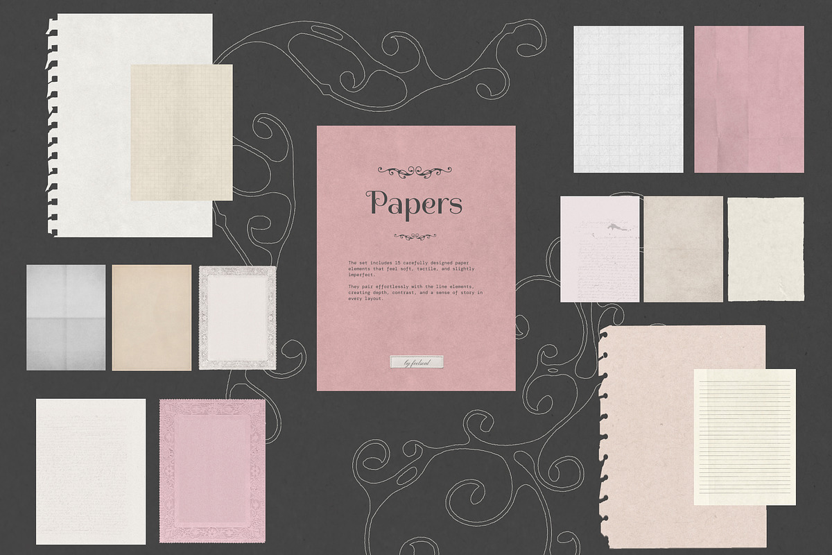 100 Coquette Lines Collection, an Object Graphic by Feelsoul (Photo 7 of 10)