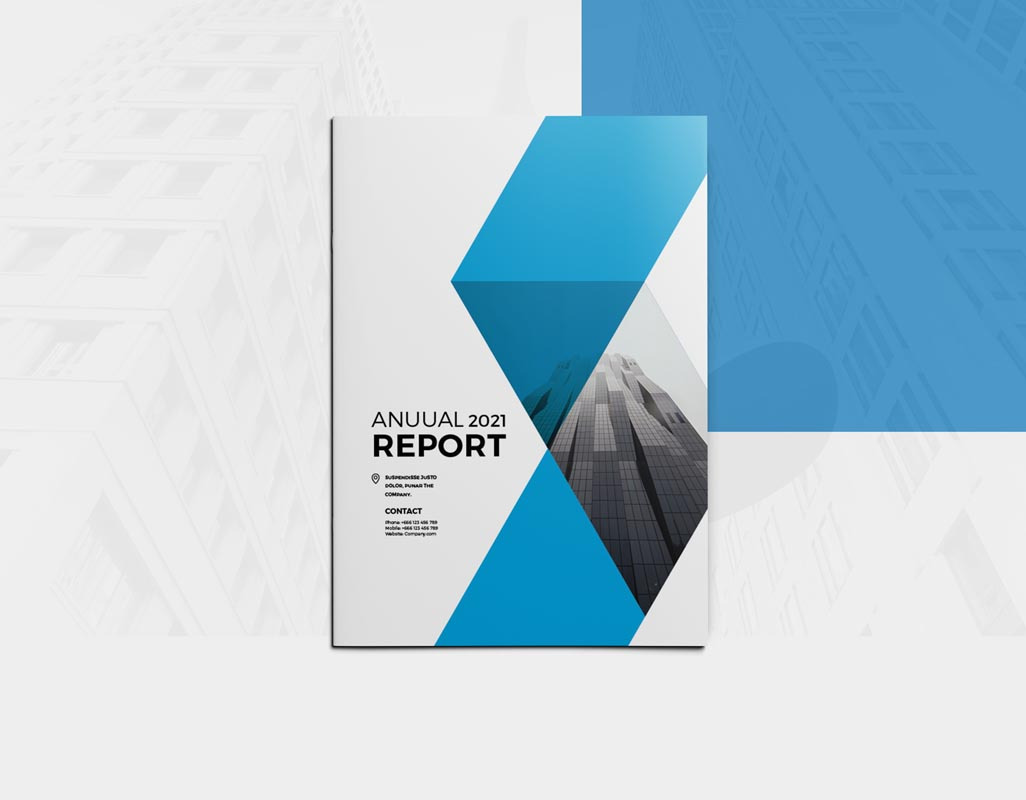 Annual Report Brochure, a Brochure Template by New Lines