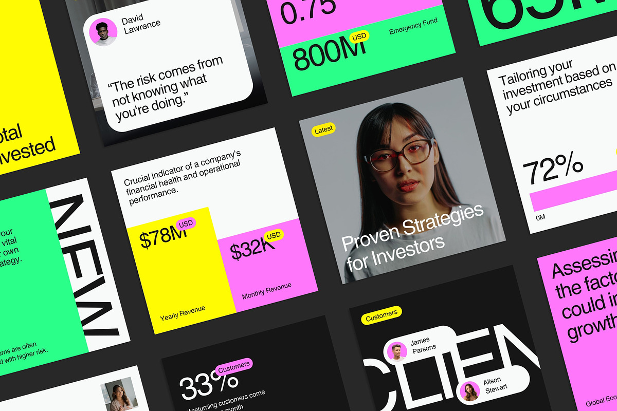 Neon Templates (Canva & PSD), a Social Media Template by at.studio (Photo 1 of 6)