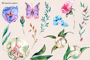 Watercolor Horse Unicorn Clipart, an Animal Illustration by Belusuab (Thumbnail 12 of 18)