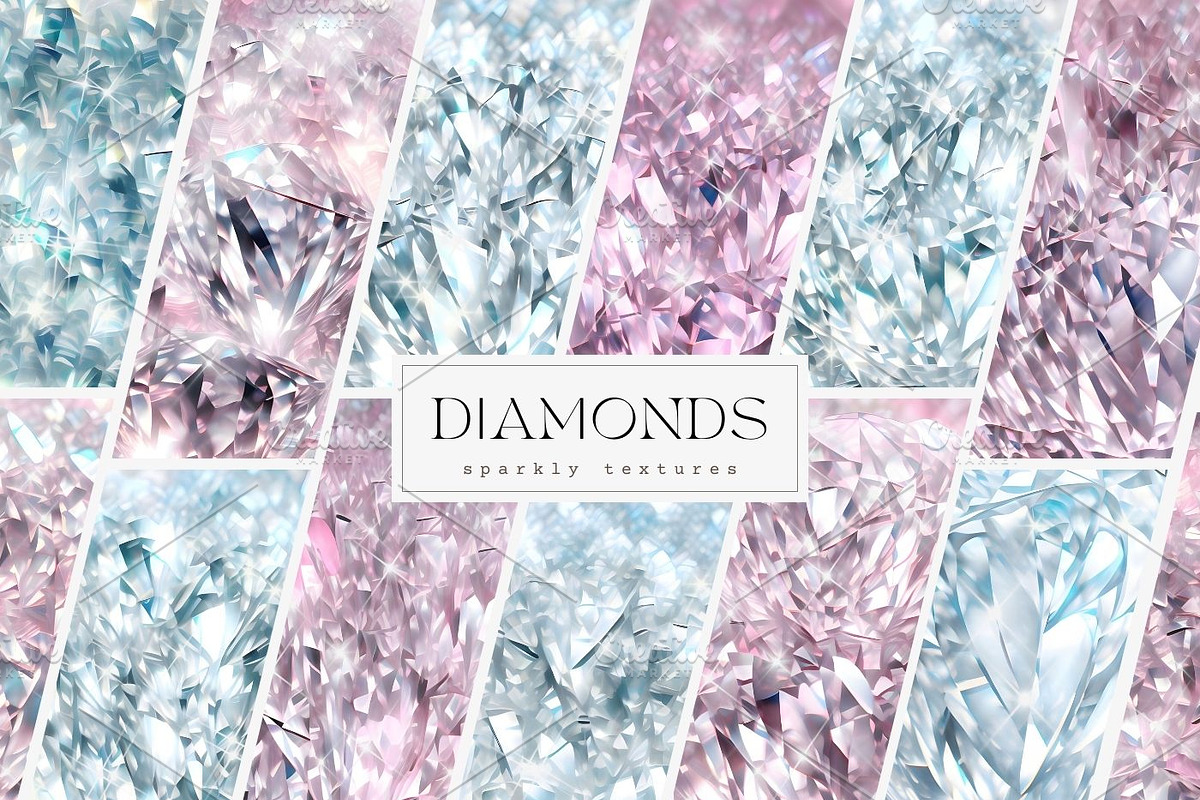 Sparkly Crystal Diamond Texture