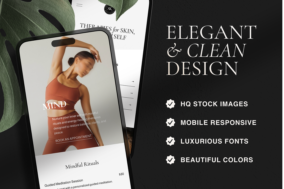 Wellness Squarespace Template, a Squarespace Template by Glowup Online (Photo 2 of 8)