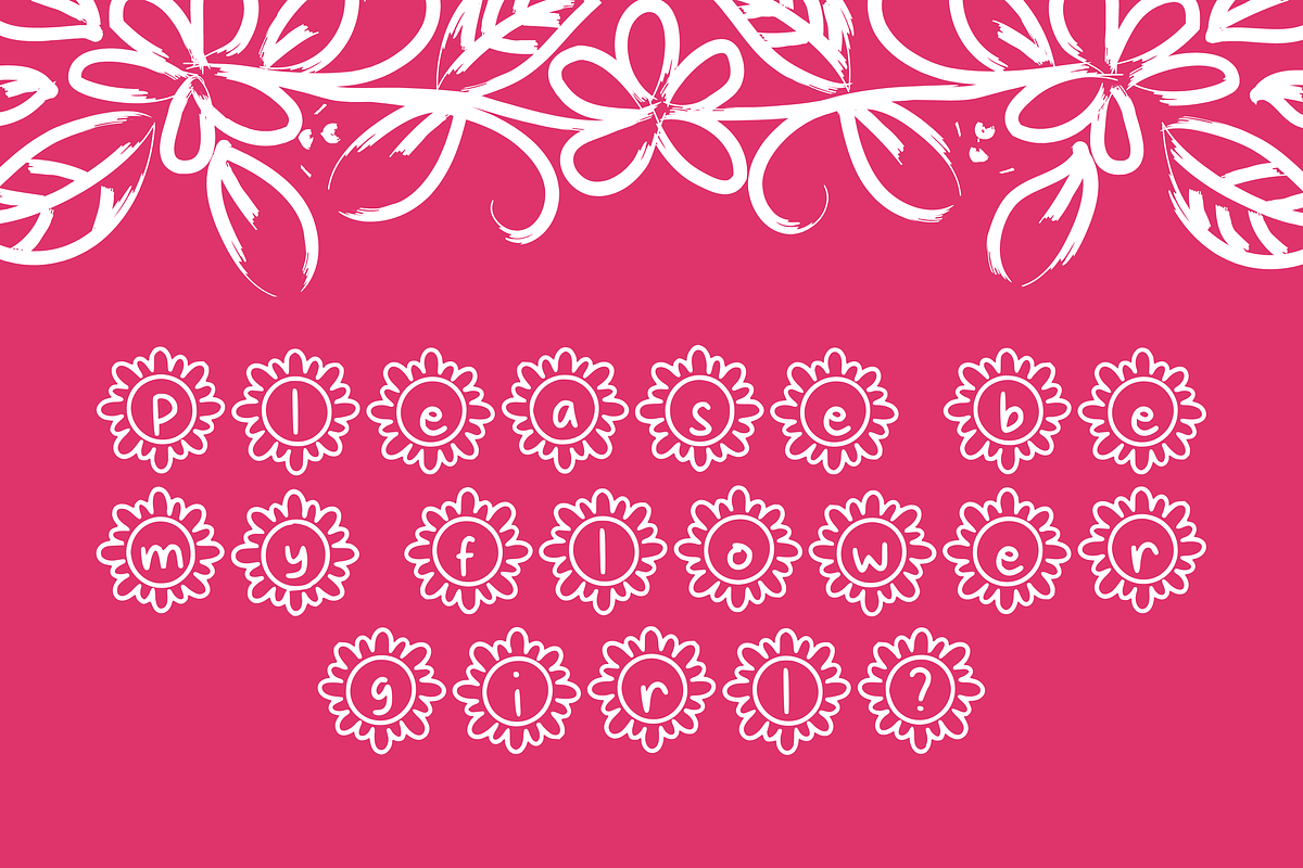 Flowery Font Duo, a Font by Aisyah (Photo 5 of 5)