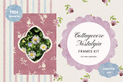 Cottagecore Nostalgia Frames Kit, a Background Graphic by Yuliia Lashevska (Thumbnail 1 of 11)