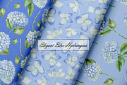 Hydrangea Watercolor Seamles Pattern, an Illustration by OlDm_Shop (Thumbnail 5 of 9)