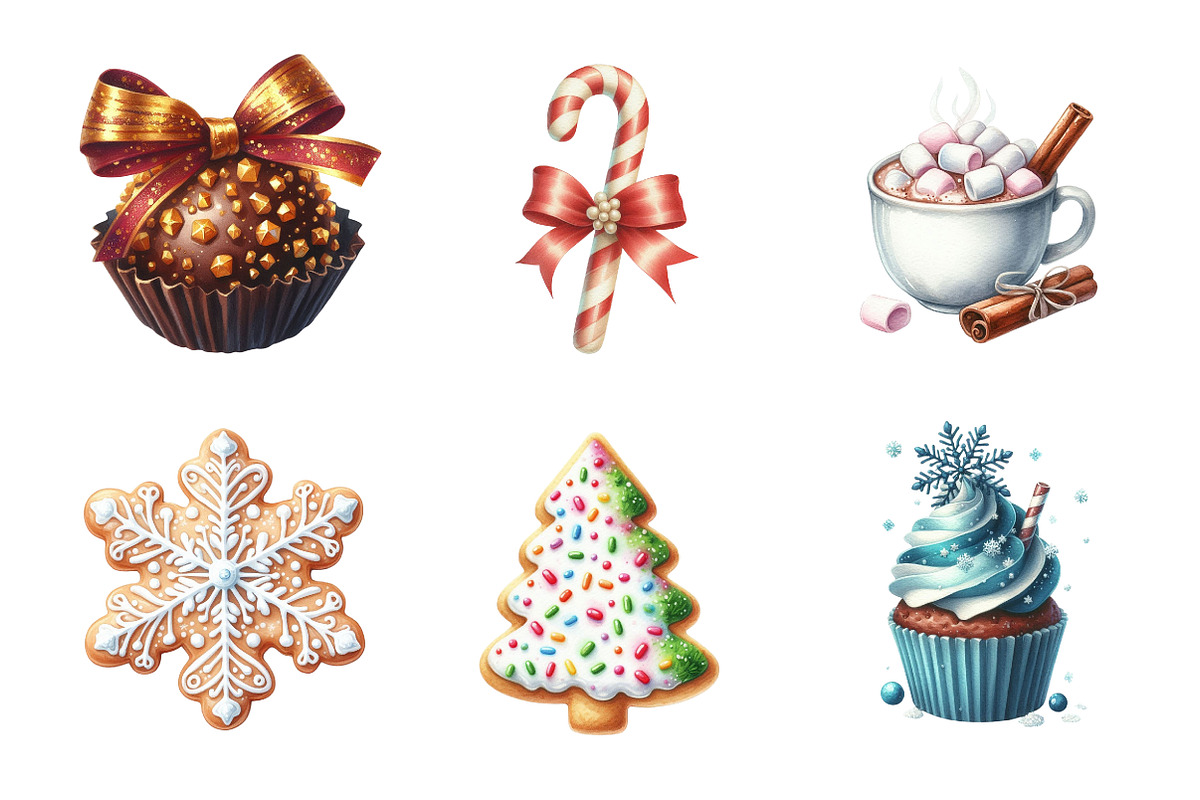Christmas Treats Festive Food, an Illustration by Design Market (Photo 3 of 5)