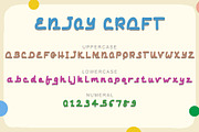 Enjoy Craft, a Script Font by Yoga Letter (Thumbnail 6 of 7)