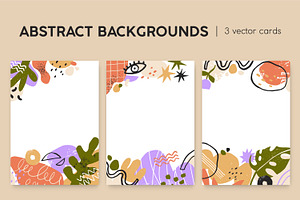 Modern abstract card backgrounds, a Decorative Illustration by Good Studio