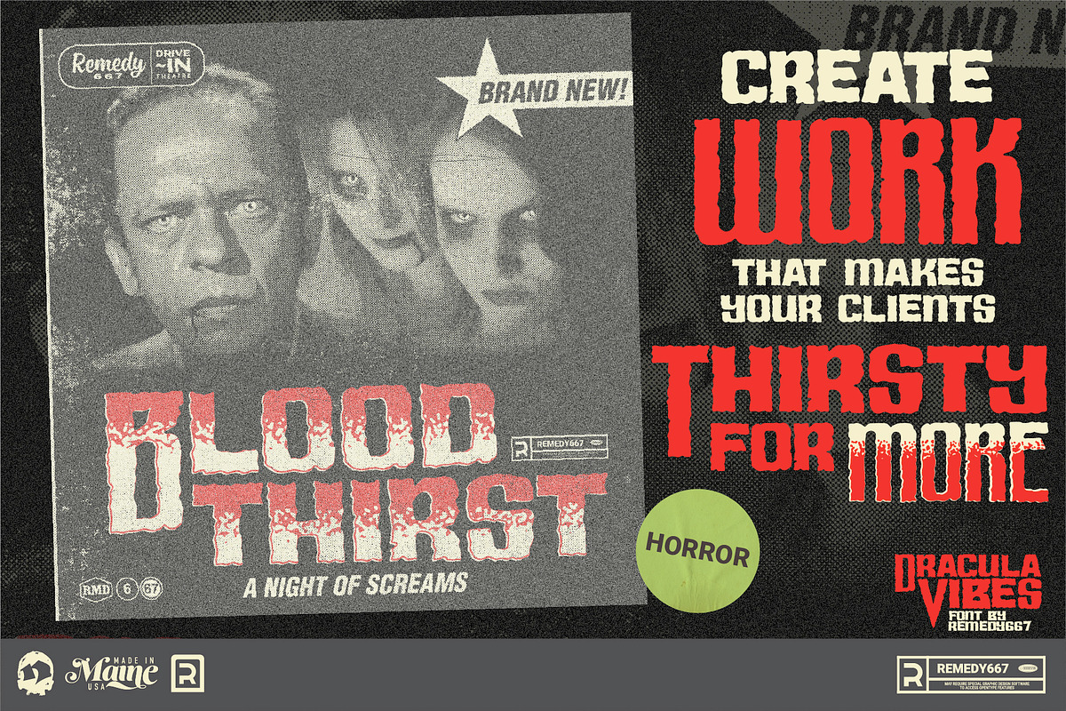 Dracula Vibes - Layered Horror Font, a Font by Remedy667 (Photo 2 of 7)