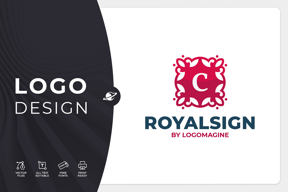 Royal Sign - Letter C Logo Template, a Branding & Logo Template by LOGOMAGINE (Photo 1 of 16)