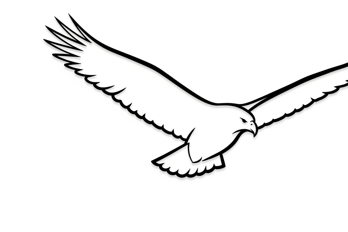 Powerful eagle flying wall art desig, an Illustration by Amazin_art (Photo 17 of 31)