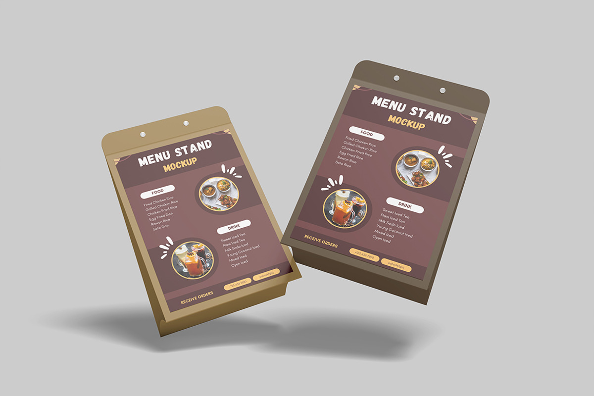 Menu Stand Mockup, a Mockup by DxSLEX (Photo 4 of 5)