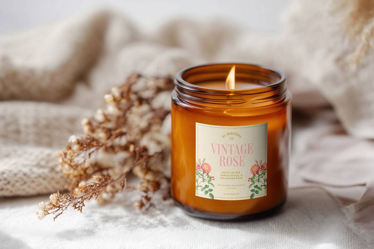 Boho Amber Candle Mockup, Any Label, a Household Mockup by 1001 mockups (Photo 8 of 11)