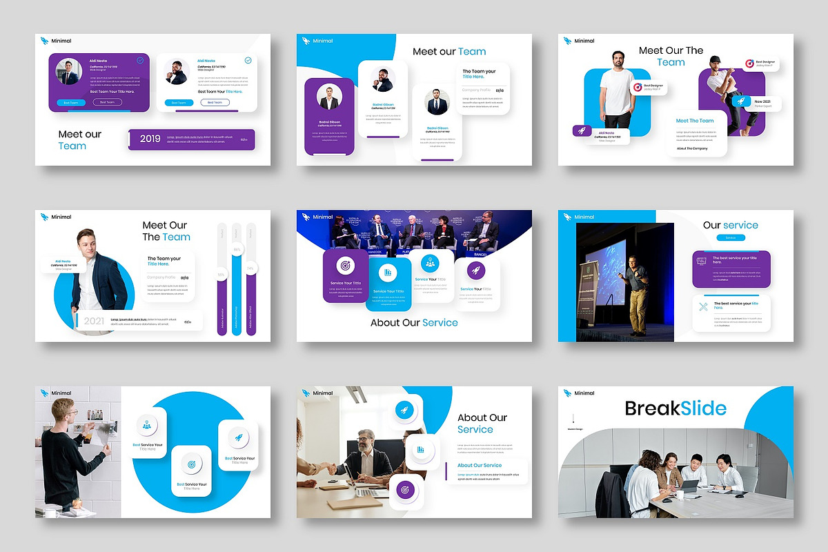 Minimal – Business PowerPoint Templa, a Presentation Template by Dens Creative Studio (Photo 3 of 6)