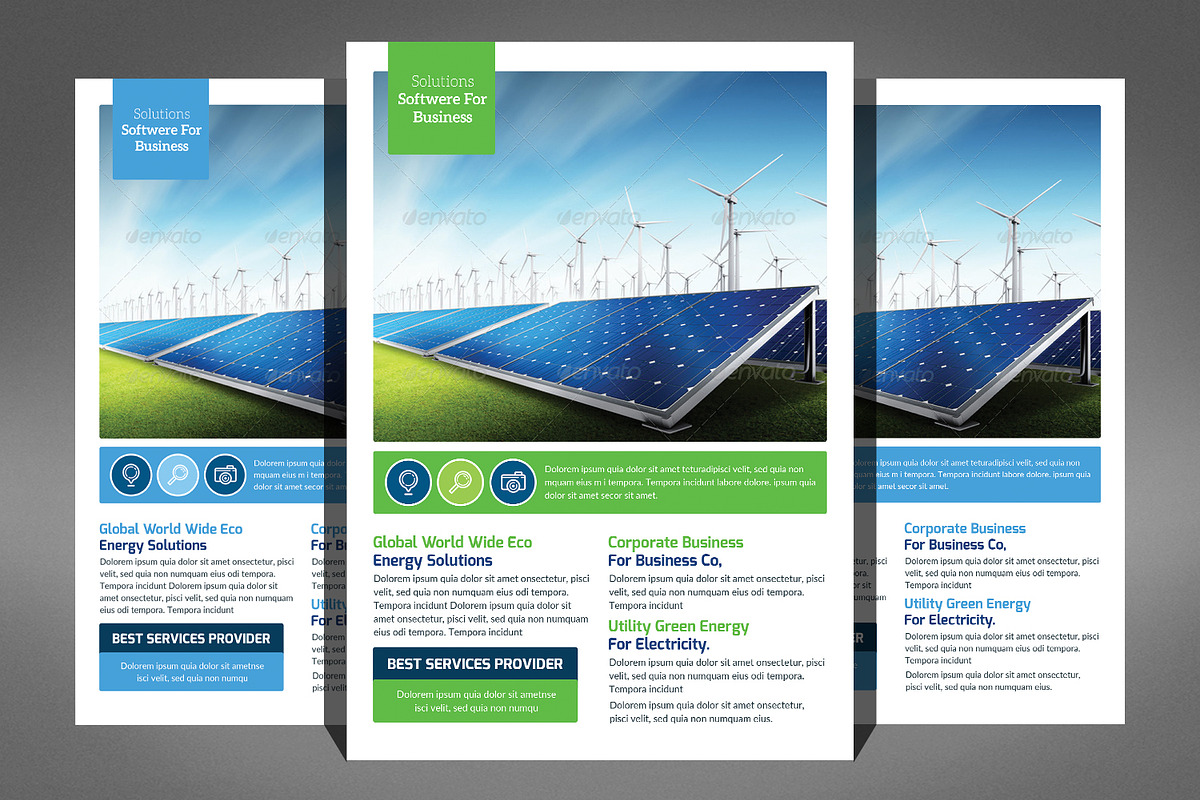 Smart Business Flyers Bundle, a Flyer Template by Graphic Templates (Photo 3 of 6)