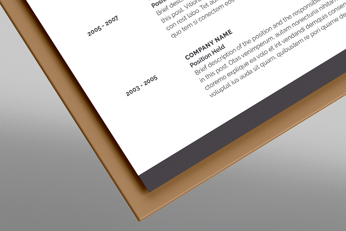 Resume - Curriculum Vitae Mockup, an Advertising Mockup by Illusiongraphic (Photo 19 of 22)
