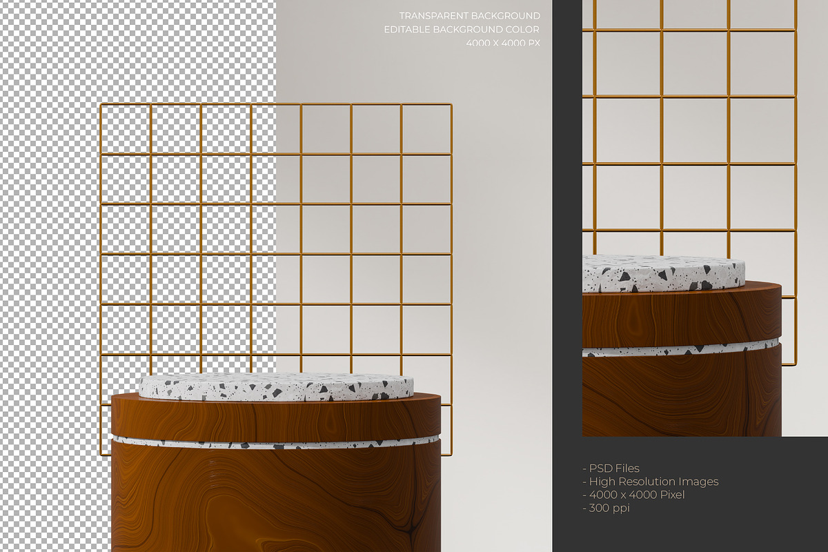 5 Podium with Transparent Background, a Background Graphic by faustudio (Photo 4 of 7)