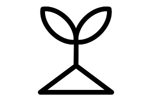 Grow Plant icon, an Outline Icon by Sumberpangan
