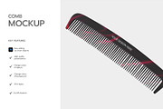 Realistic Comb Mockup, a Product Mockup by graphypix (Thumbnail 2 of 4)