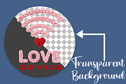 Valentine Love Wifi PNG, Valentine, an Illustration by Canvas Craft (Thumbnail 2 of 7)