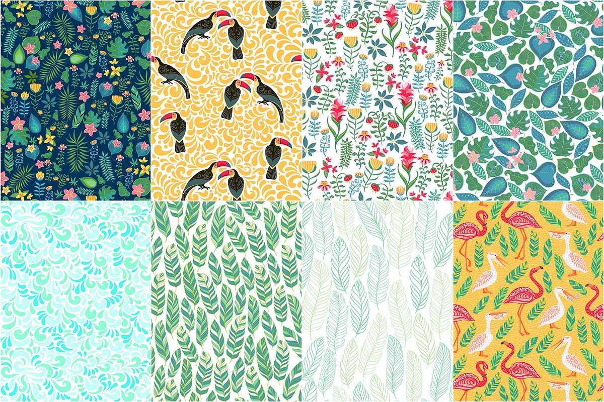 TROPICANA, 30 Seamless Patterns, a Pattern Graphic by Irina Skaska (Photo 13 of 17)