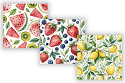 Fruit Seamless Pattern Digital Paper, a Pattern Graphic by FloridPrintables (Thumbnail 3 of 9)