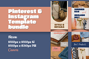 Instagram & Pinterest Canva Template, a Social Media Template by PaolaroiDesign (Thumbnail 3 of 8)