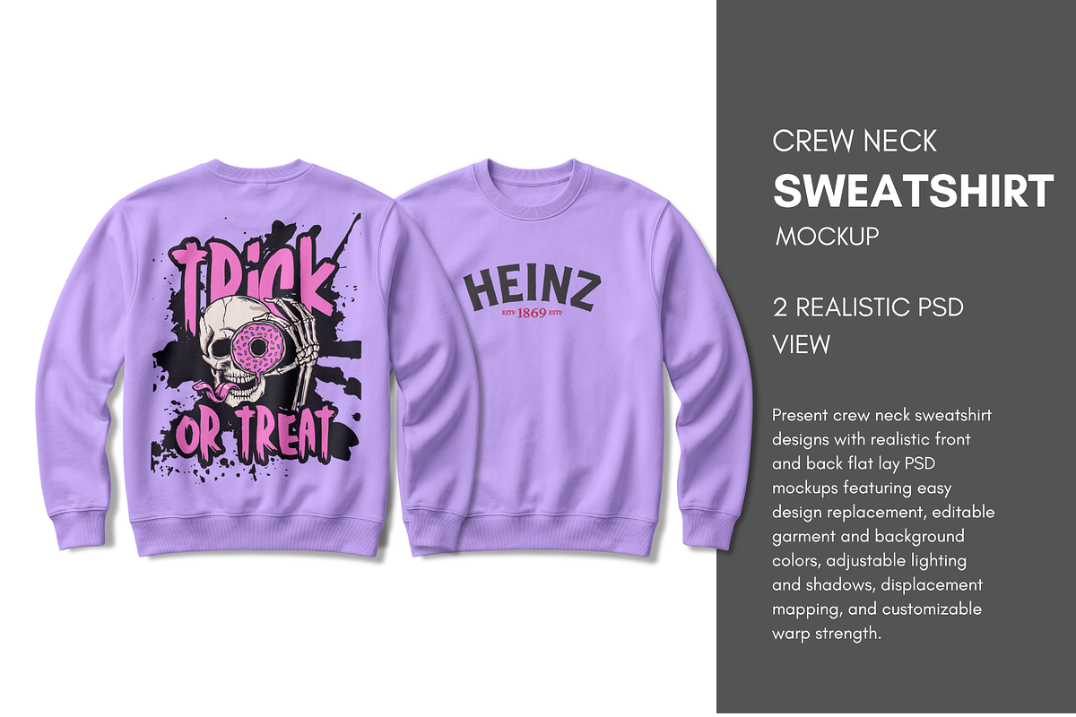 Sweatshirt Flat Lay Mockup Set, a Hoody Mockup by Pixel Foundry (Photo 1 of 3)