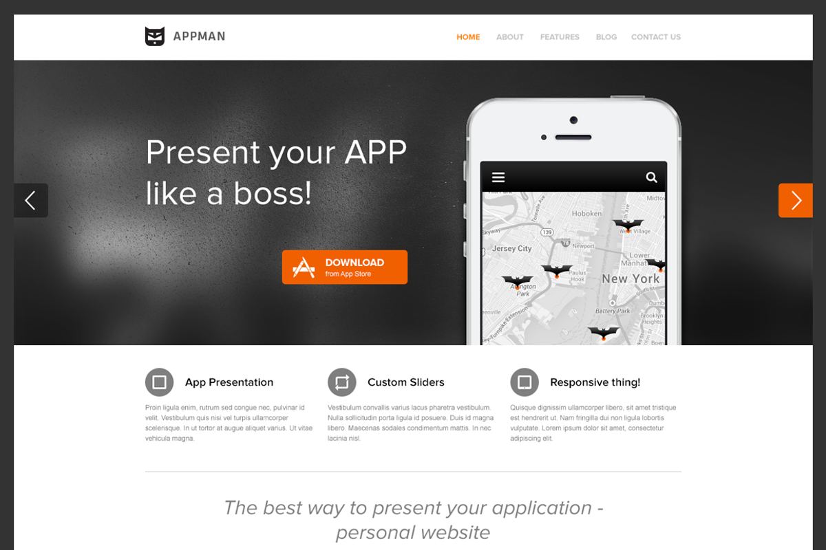 AppMan - WordPress Theme for Apps, a WordPress Template by S4 Shop (Photo 1 of 3)