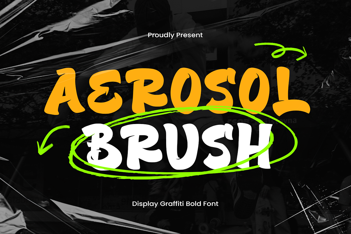 AEROSOL BRUSH - Graffiti Font, a Handwritten Font by Mozatype (Photo 1 of 8)