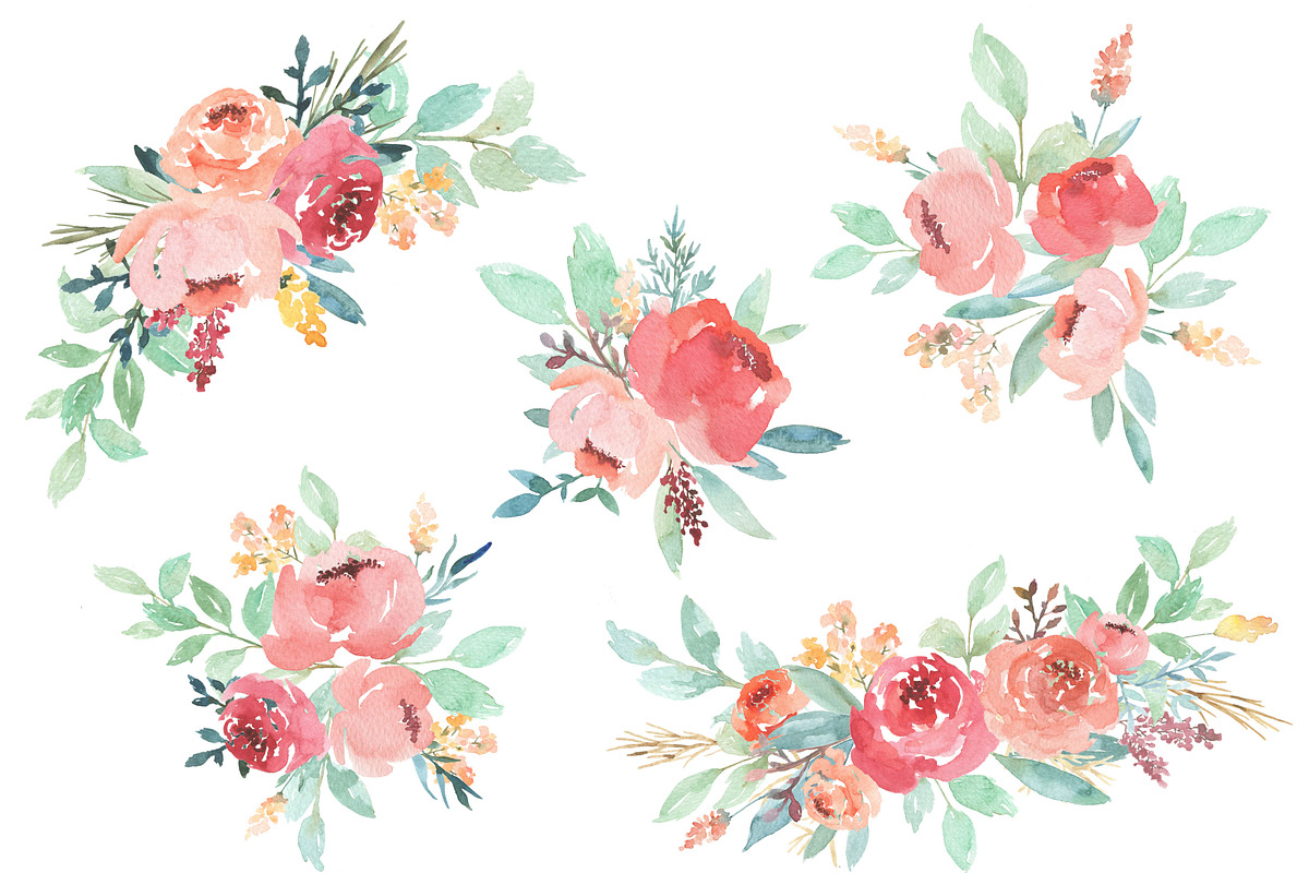 50% OFF - Watercolor Peonies, an Illustration by MariePierLaf (Photo 6 of 7)
