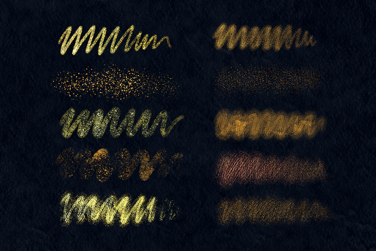22 Glitter Sparkle Brushes Procreate, a Brush Add-On by Moon House Shop (Photo 5 of 6)