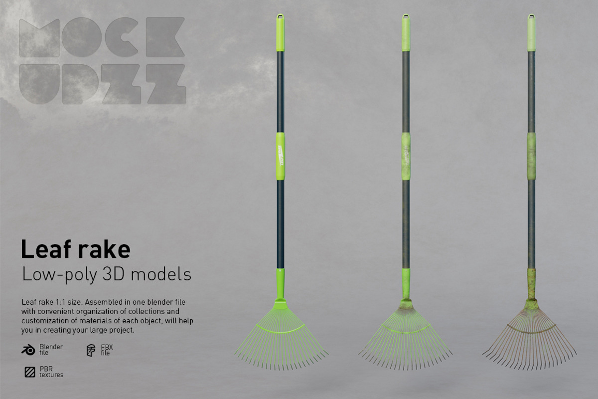 Leaf rake, an Object 3D Model by mockupzz (Photo 1 of 10)