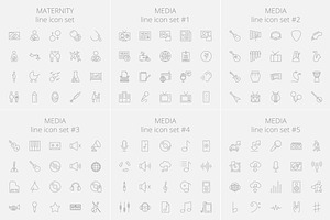 1540 Vector Line Icons Pack.