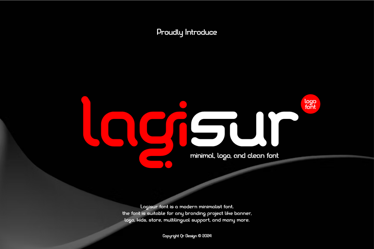 Lagisur - Minimal Logo Font, a Sans Serif Font by QR Design Studio (Photo 2 of 13)