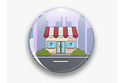 restaurant building landscaped, a Food Illustration by zyxroun shop (Thumbnail 2 of 3)
