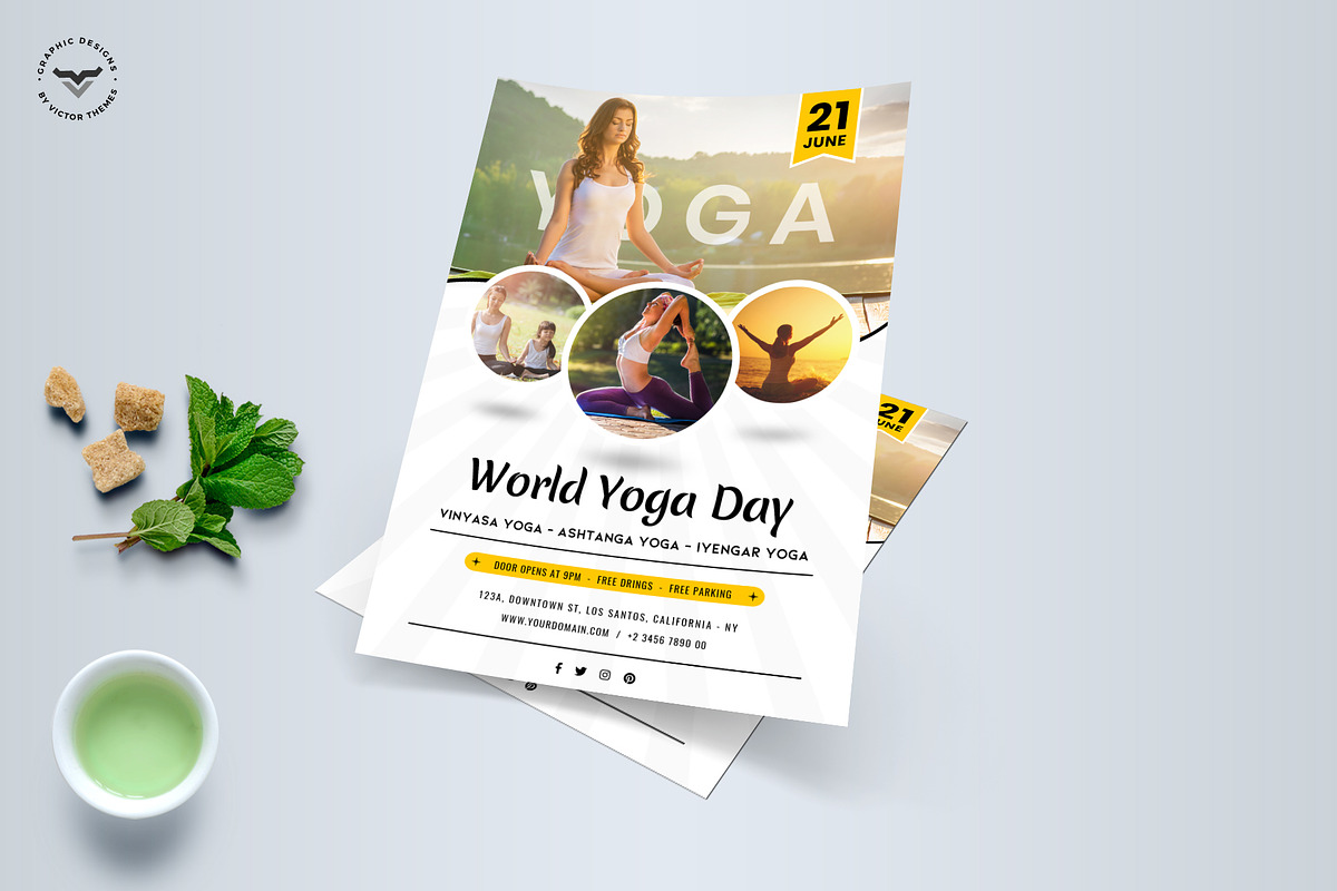 Yoga Flyer Template, a Flyer Template by VictorThemes