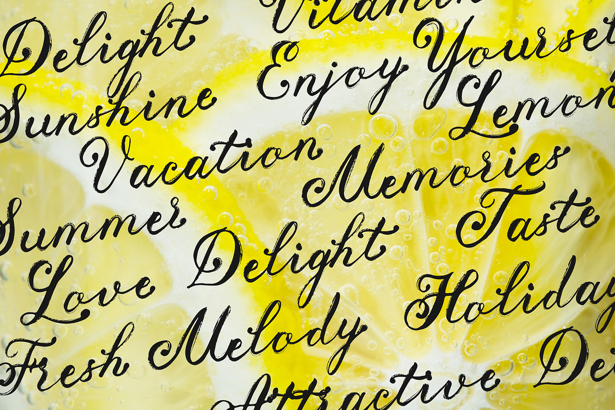 Delight Grunge Handwritten Font preview 6
