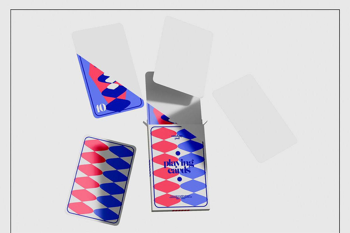 Playing Card Deck Mockup Set, a Merchandise Mockup by Mego-studio (Photo 10 of 11)