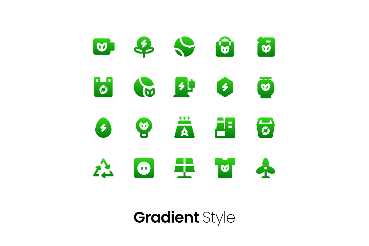 6 Styles Ecology Icon Pack, a Duotone Icon by hafizhhapis (Photo 5 of 7)