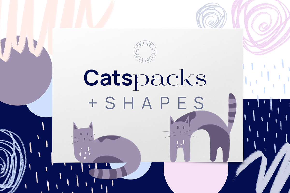 Cat Graphics Pack, an Animal Illustration by agarimoestudio (Photo 1 of 16)