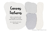 Canvas Textures Procreate Brush Set, a Brush Add-On by AngelfishCreative (Thumbnail 2 of 12)